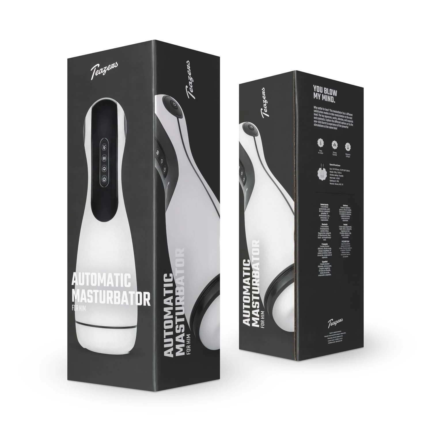 Teazers automatische masturbator van siliconen voor penisstimulatie