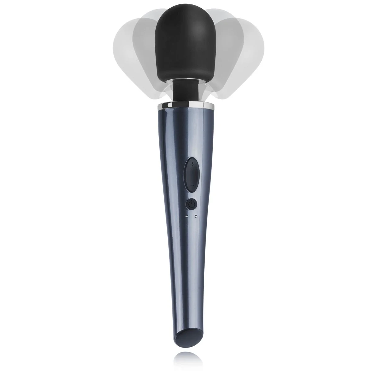 Teazers Black Lightning Wand Vibrator in zwart met grote ronde kop