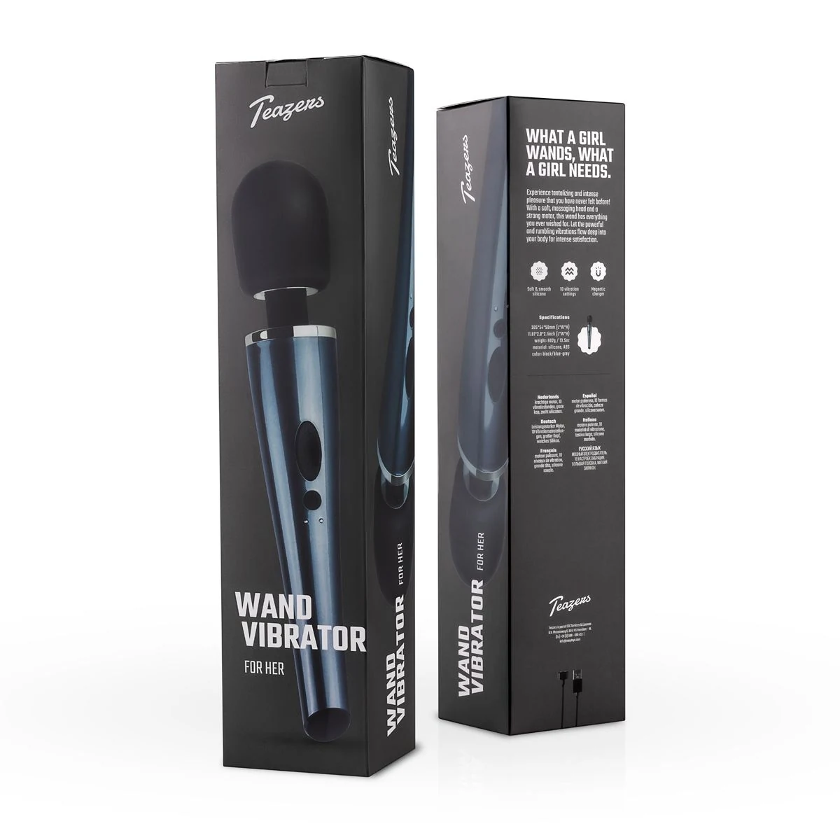 Teazers wand vibrator geschikt voor glijmiddel op waterbasis