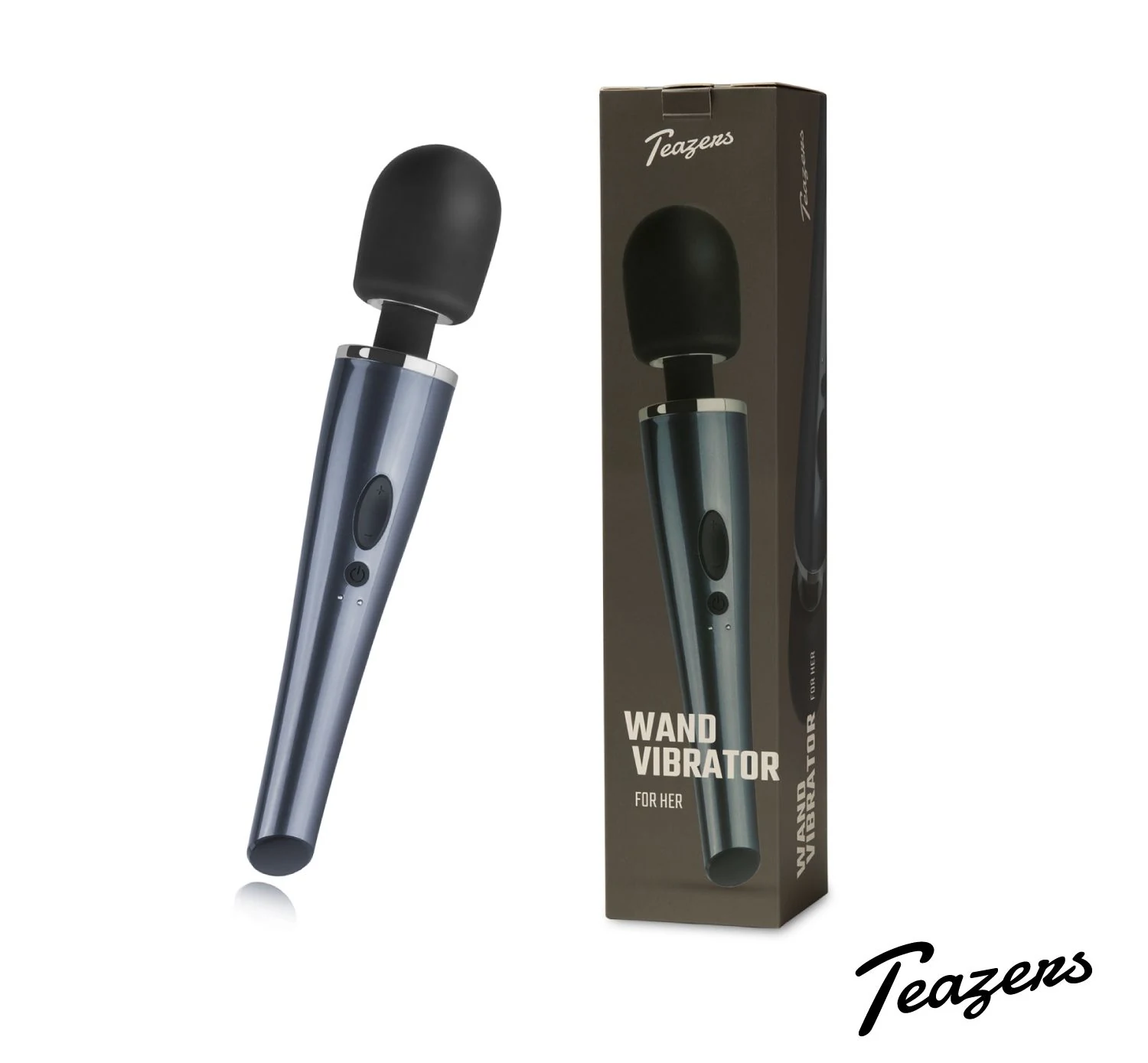 Teazers Black Lightning Wand Vibrator met krachtige motor