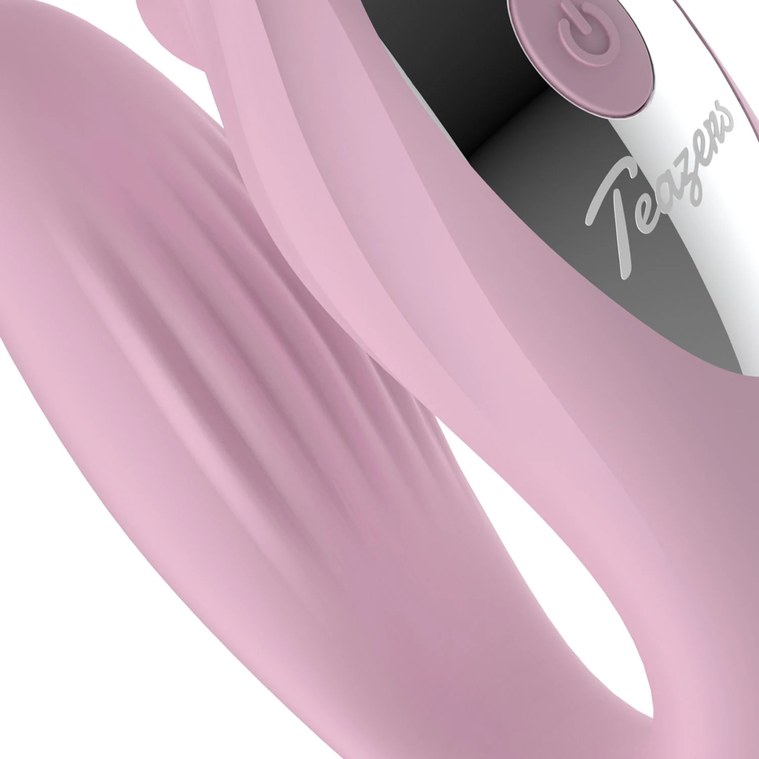 Roze duo vibrator van Teazers voor clitoris, G-spot en vagina