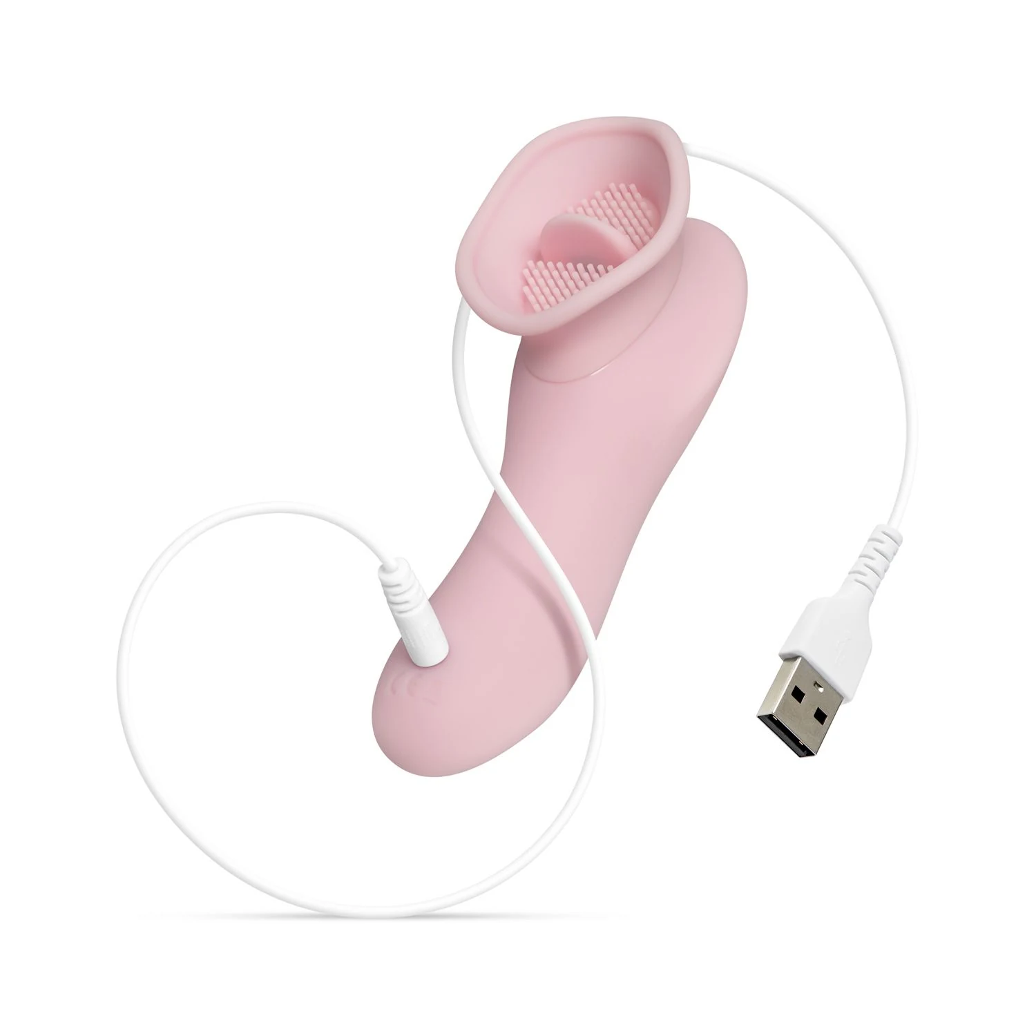 Roze Teazers Clitoral Tong Vibrator met pushbutton bediening