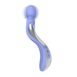 Teazers Curved Wand Vibrator in lavendel met ergonomisch gebogen vorm