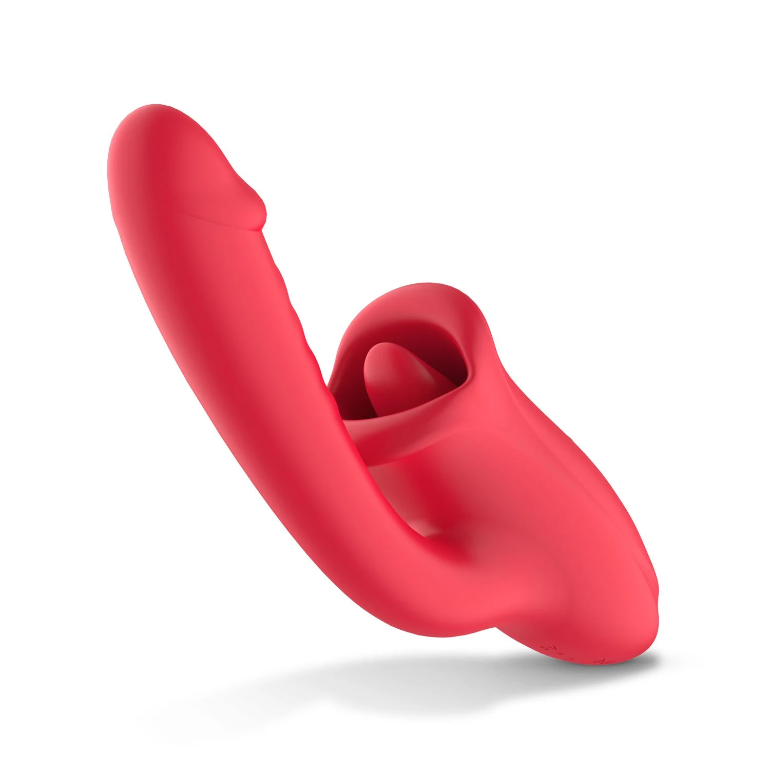 Teazers dildo met clitoris stimulator, 235 mm lang en 48 mm maximale diameter