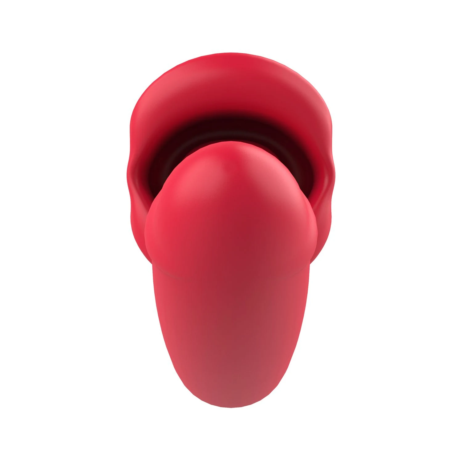Teazers dildo met 2 motoren, variabele vibratiestanden en likkende tong