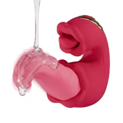 Teazers Double Tongue Vibrator roze met dubbele tongen voor interne en externe stimulatie