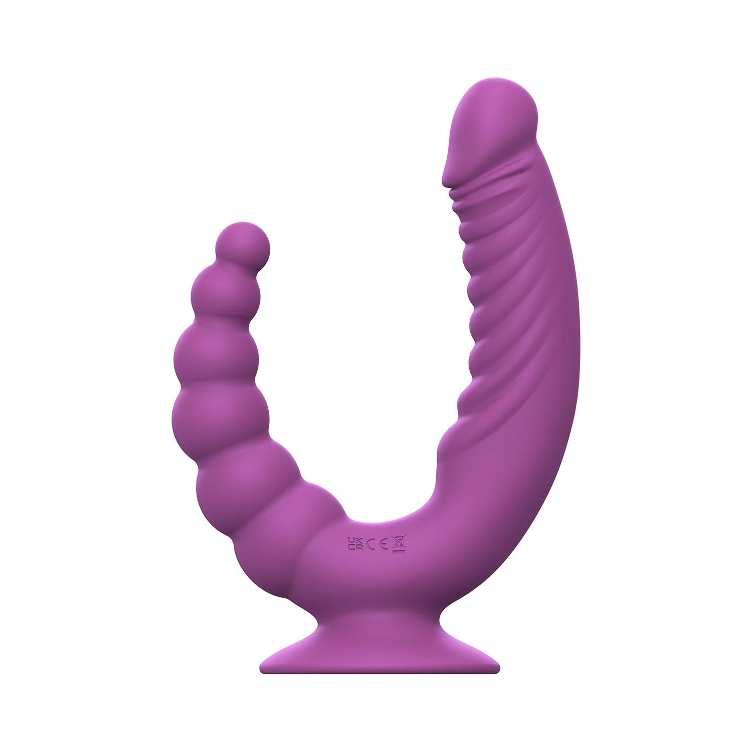 Teazers dubbele vibrator met zuignap voor handsfree gebruik