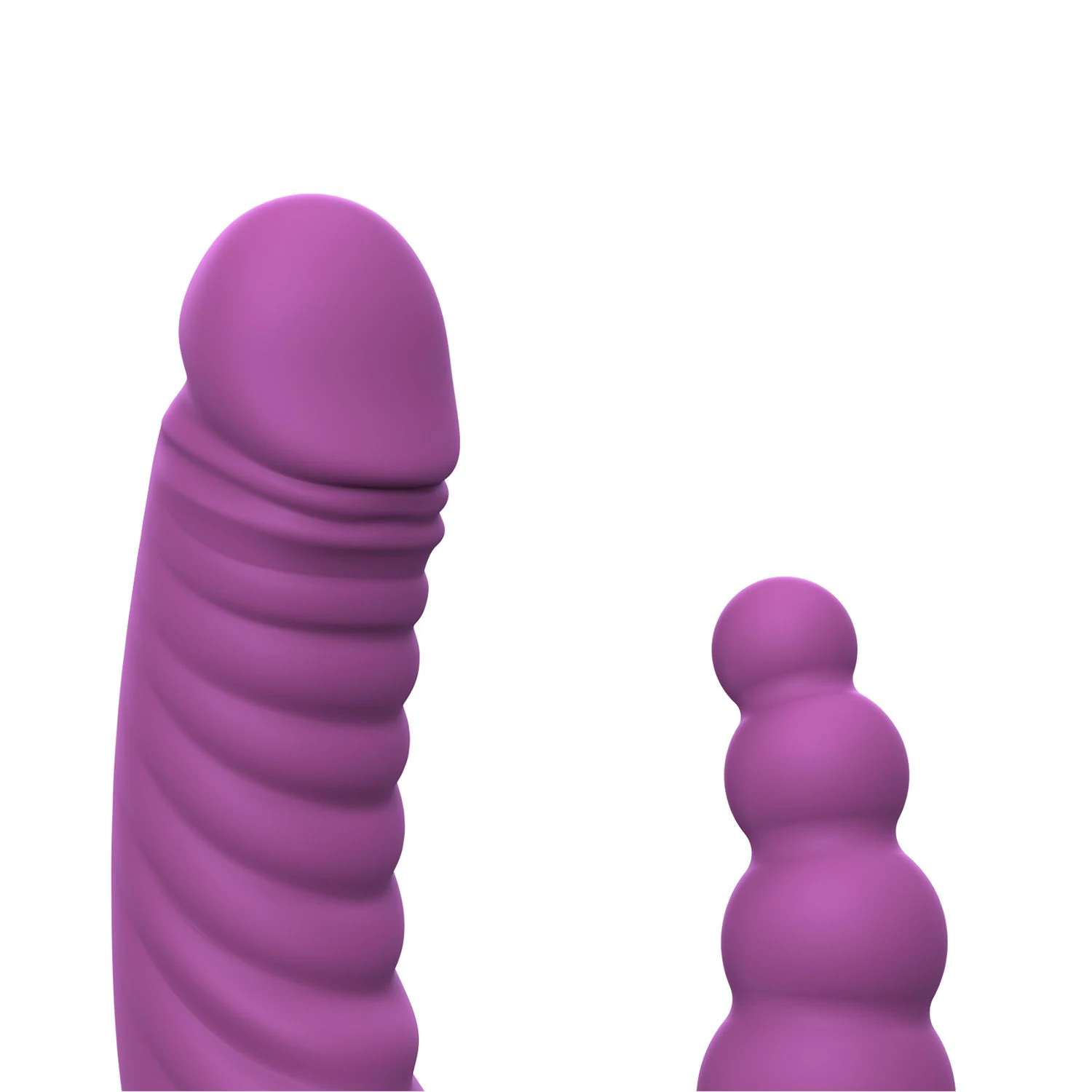Teazers Double Vibrator paars met stimulatie voor vagina en anus