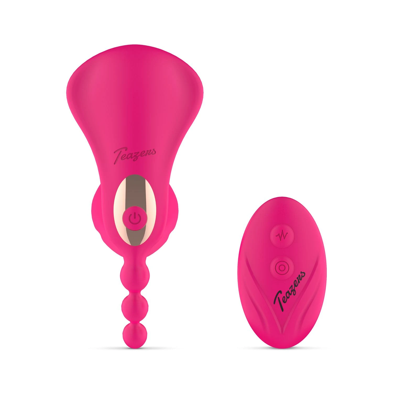 Draagbare vibrator met afstandsbediening voor G-spot en anale stimulatie