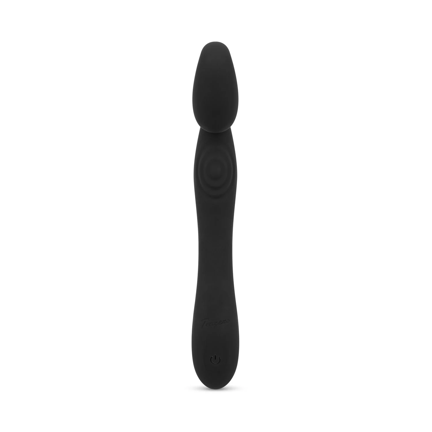 Zwarte Teazers flexibele vibrator met 8 krachtige vibratiestanden