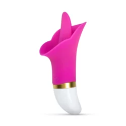 Teazers clitoris vibrator Flower Touch in roze met zachte vibrerende tong