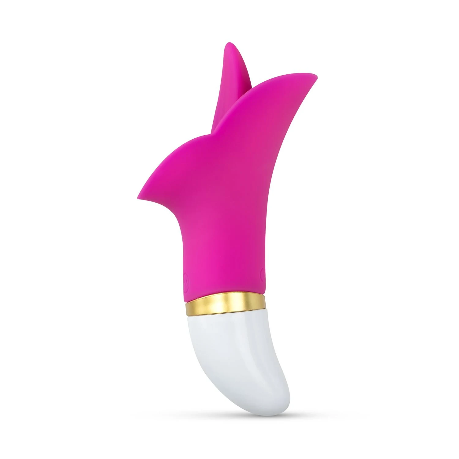 Compacte Teazers Flower Touch clitoris vibrator in roze en wit