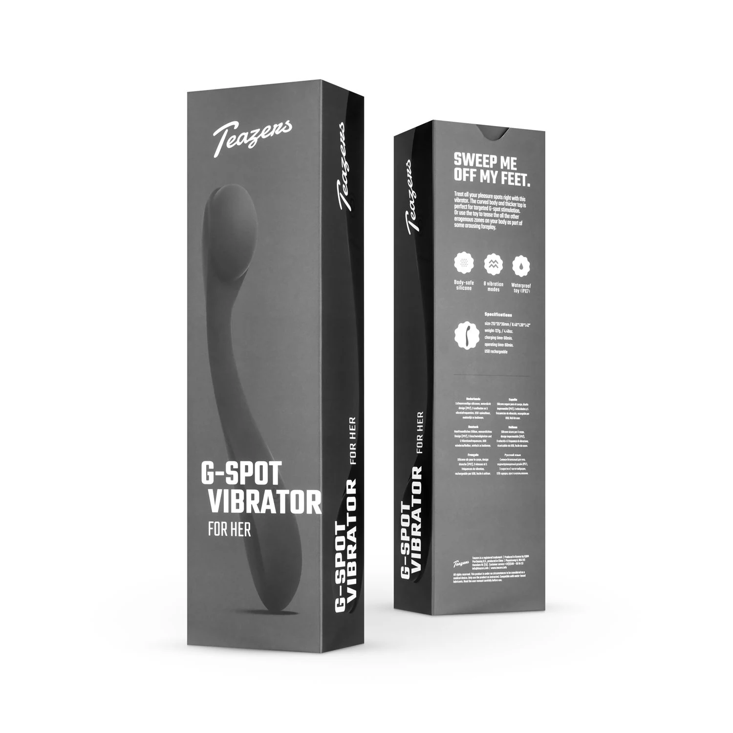 Teazers G-spot vibrator voor beginners met eenvoudige pushbutton bediening