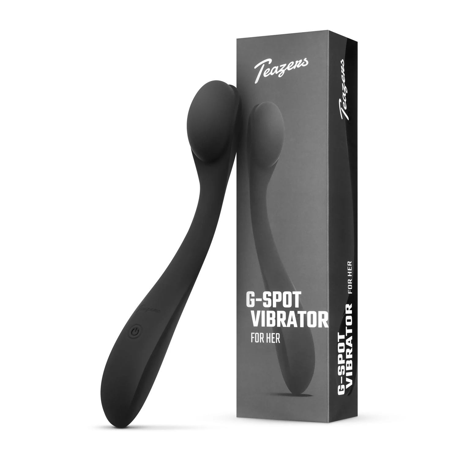 Teazers G-spot vibrator met buigbare bovenkant en pushbutton bediening