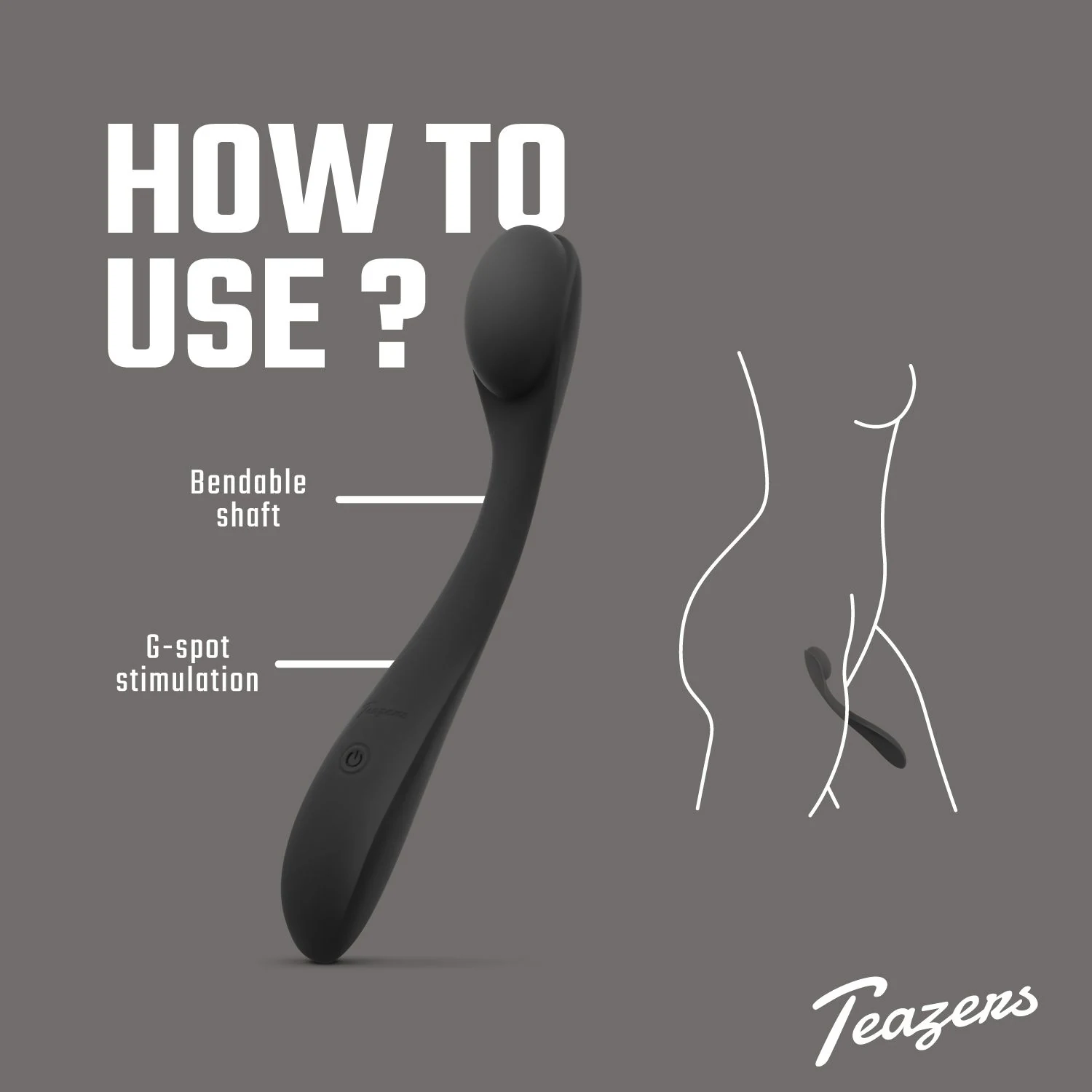 Teazers G-spot vibrator IPX7 waterdicht voor gebruik onder de douche