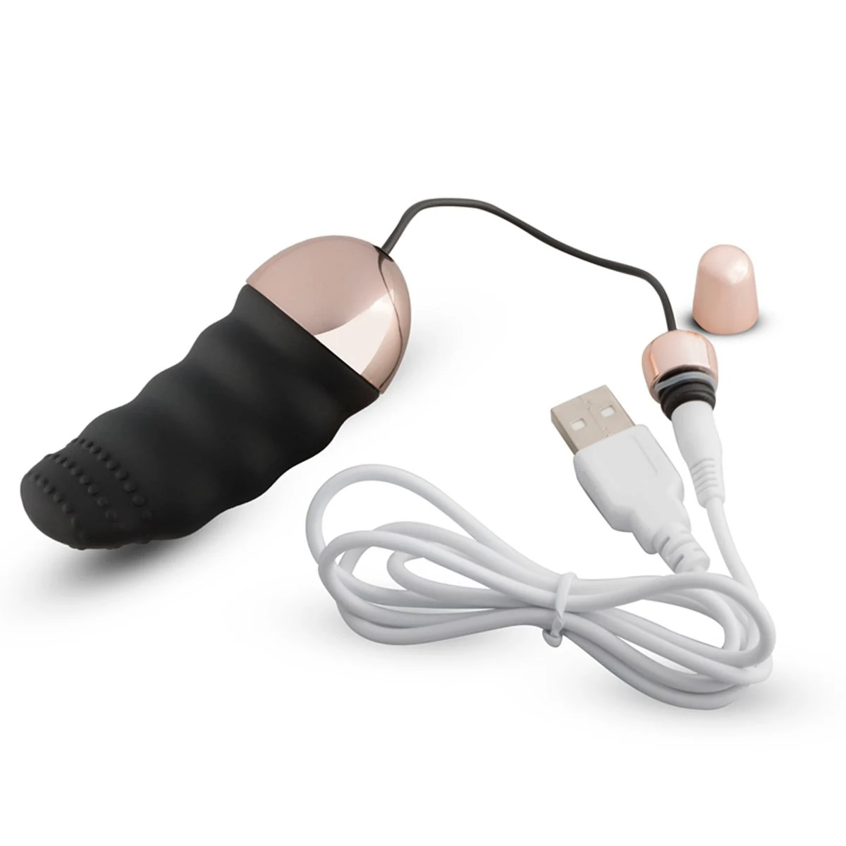 Teazers geribbeld vibratie-eitje met batterijduur 50
