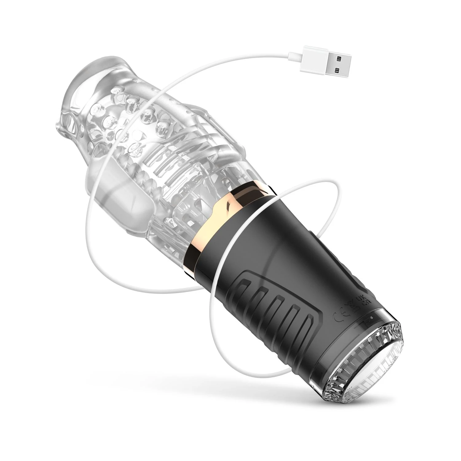 Teazers masturbator met USB-oplaadkabel, 50 minuten batterijduur