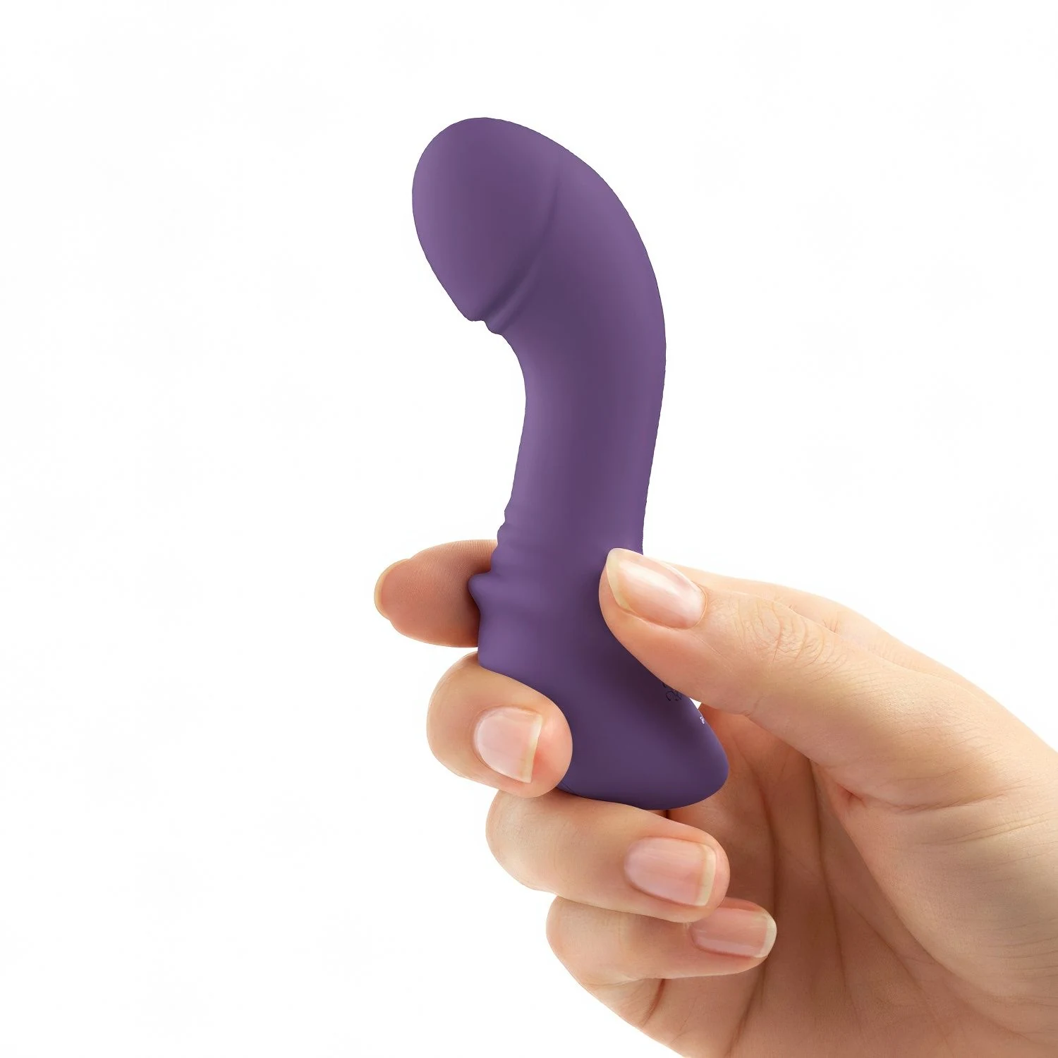 Paarse Teazers Mini Thrusting Vibrator oplaadbaar met USB-kabel