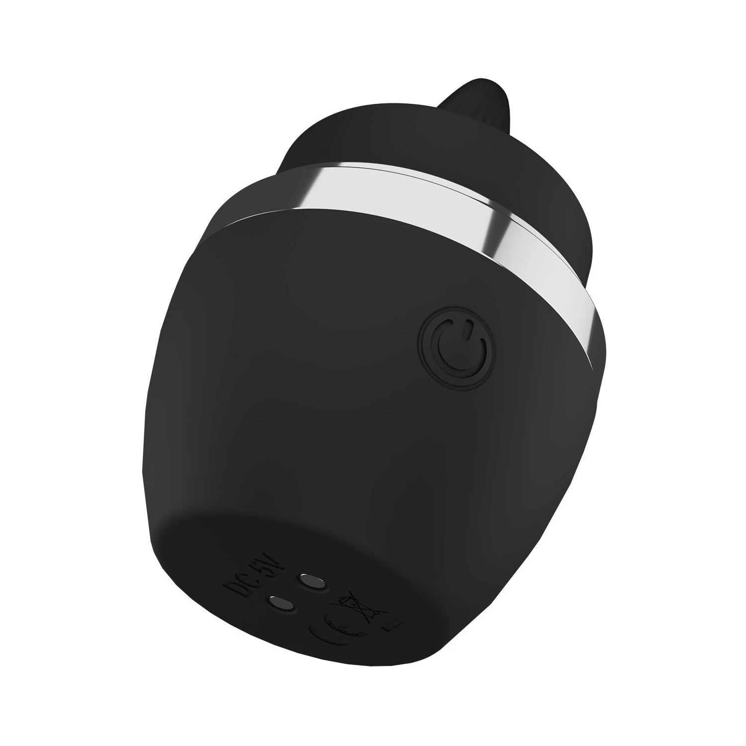 USB-oplaadbare Teazers Mini Tongue Vibrator in zwart