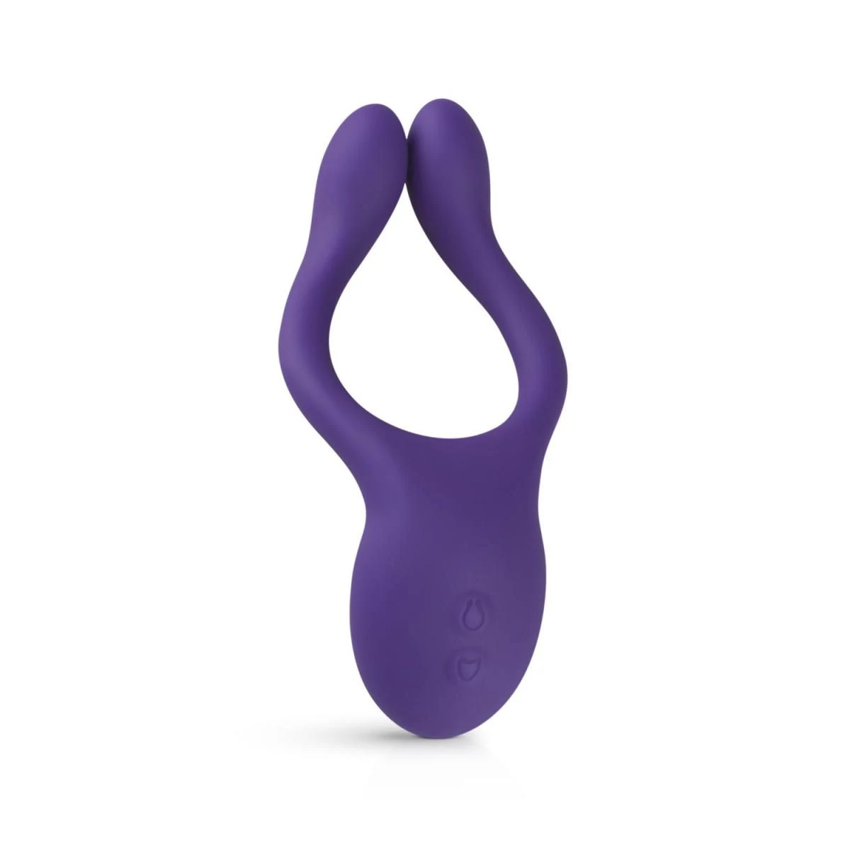 Teazers koppelvibrator paars van siliconen, multifunctioneel en oplaadbaar