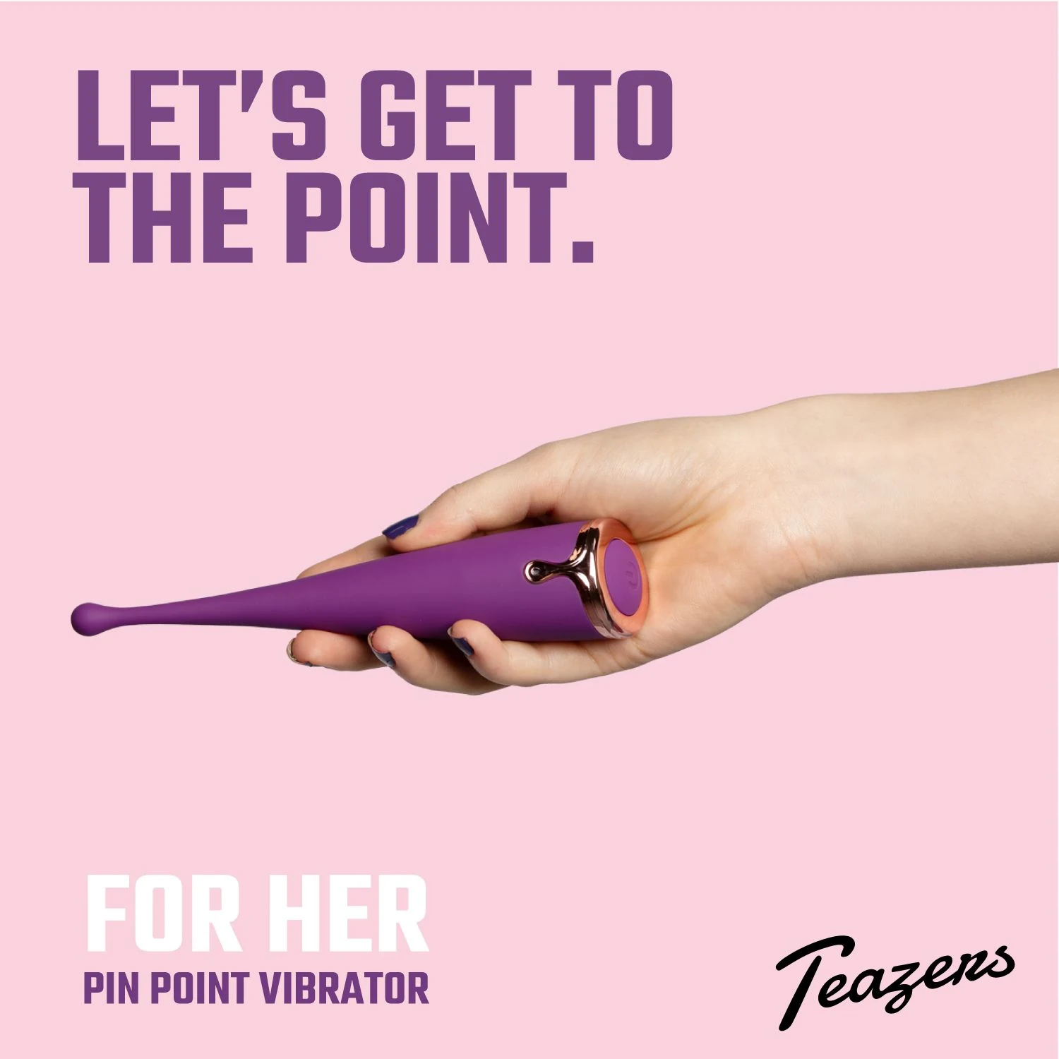 Teazers Pointer Vibe Clitoris Vibrator paars voor beginners