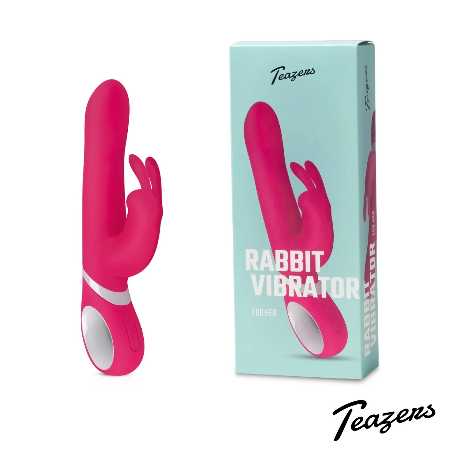 Teazers Rabbit Vibrator Roze met 25 functies