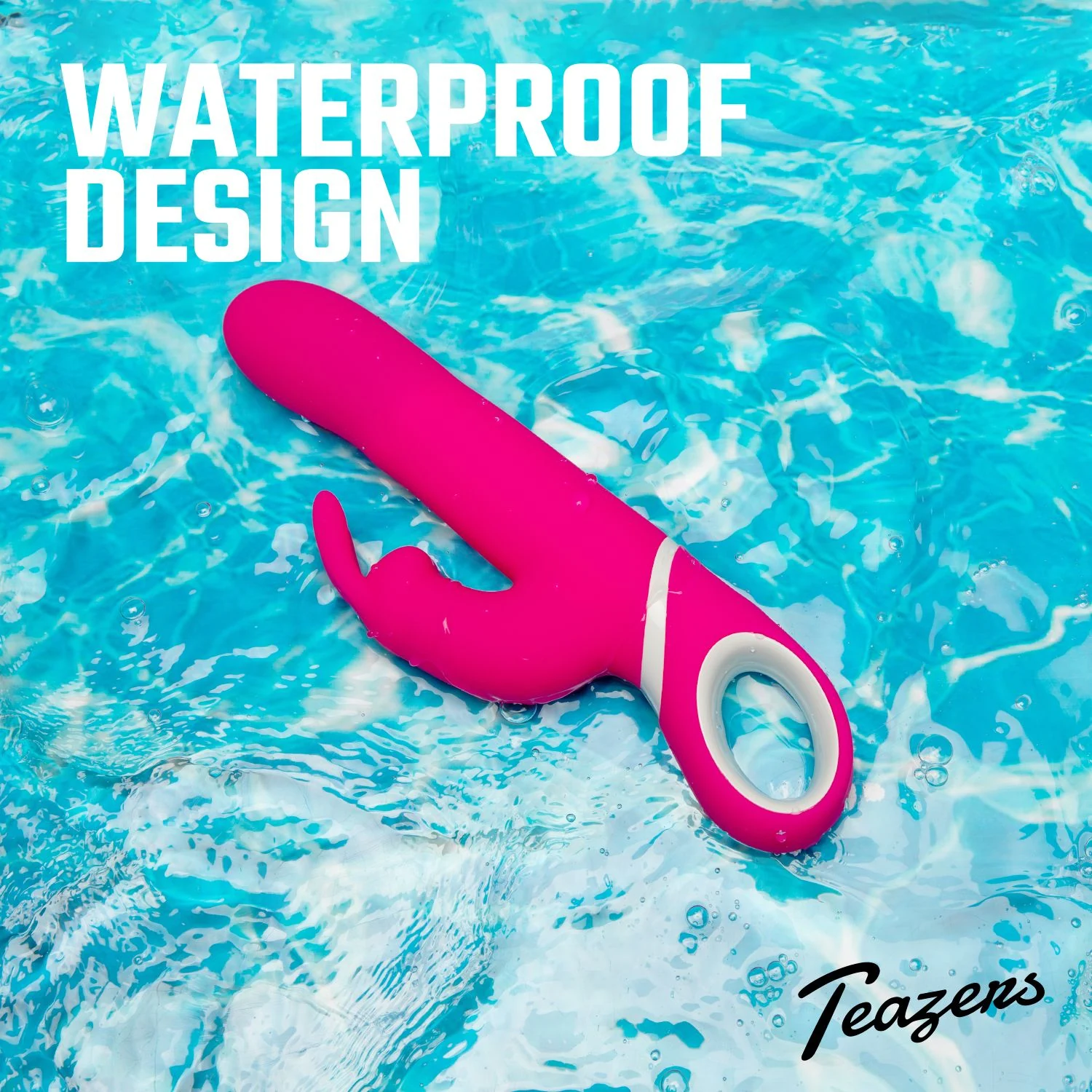 Teazers Rabbit Vibrator Roze waterproof ontwerp