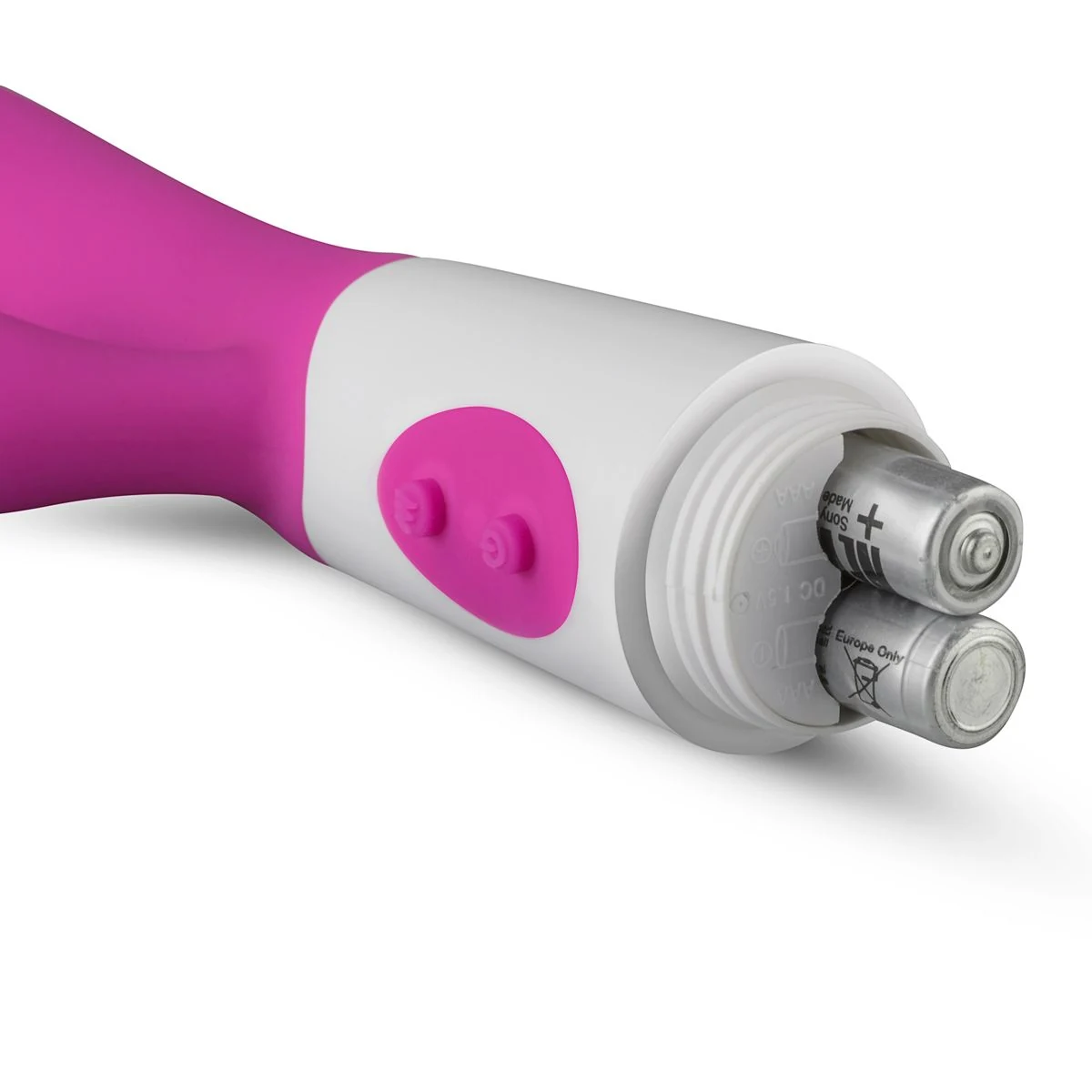 Rabbit vibrator roze met 100 mm invoerdiepte