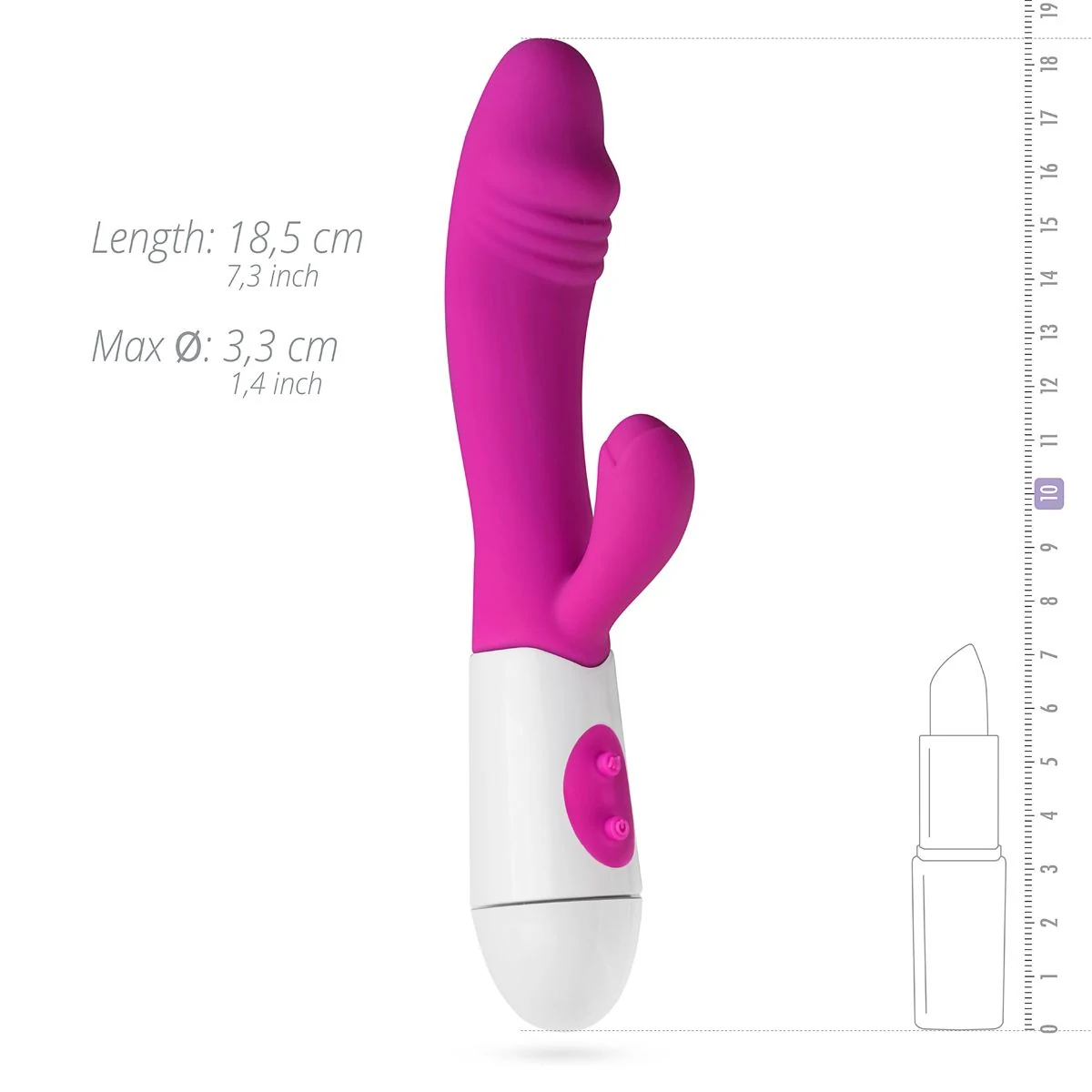 Teazers rabbit vibrator roze met CE-keurmerk