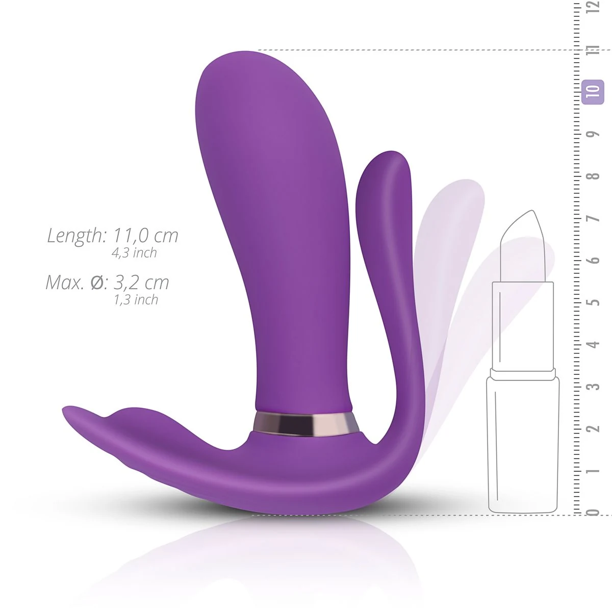 Teazers Remote Pleaser Vibrator Paars geschikt voor glijmiddel op waterbasis