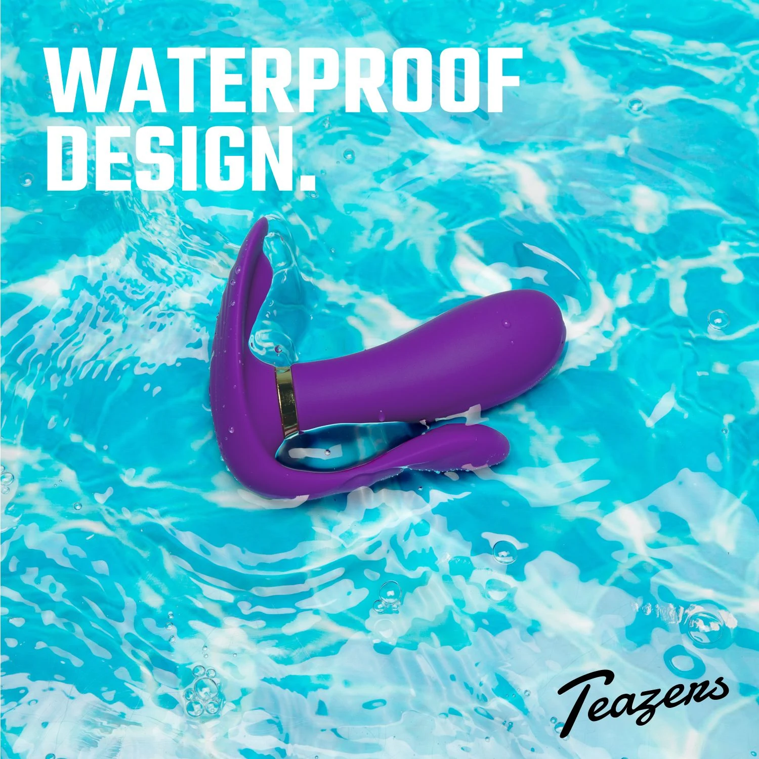 Teazers Remote Pleaser Vibrator Paars voor clitoris, G-spot, vagina en anus