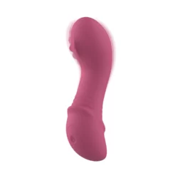 Teazers Rolling Mini Vibrator in framboosroze met rolling beads