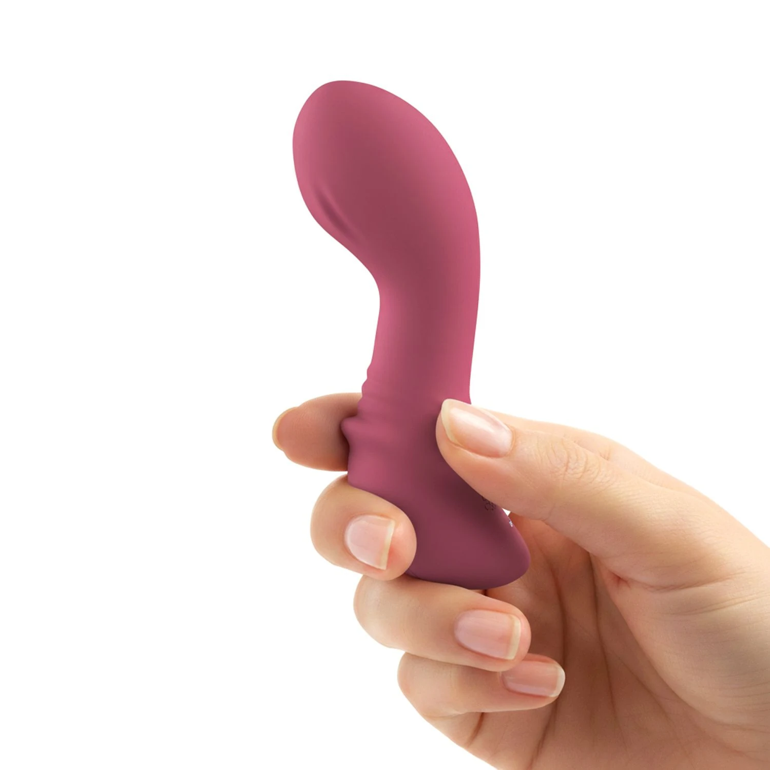 Framboosroze Teazers Rolling Mini Vibrator van siliconen