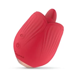 Teazers Roos Vibrator rood voor clitorisstimulatie met likkende tong en vibratie