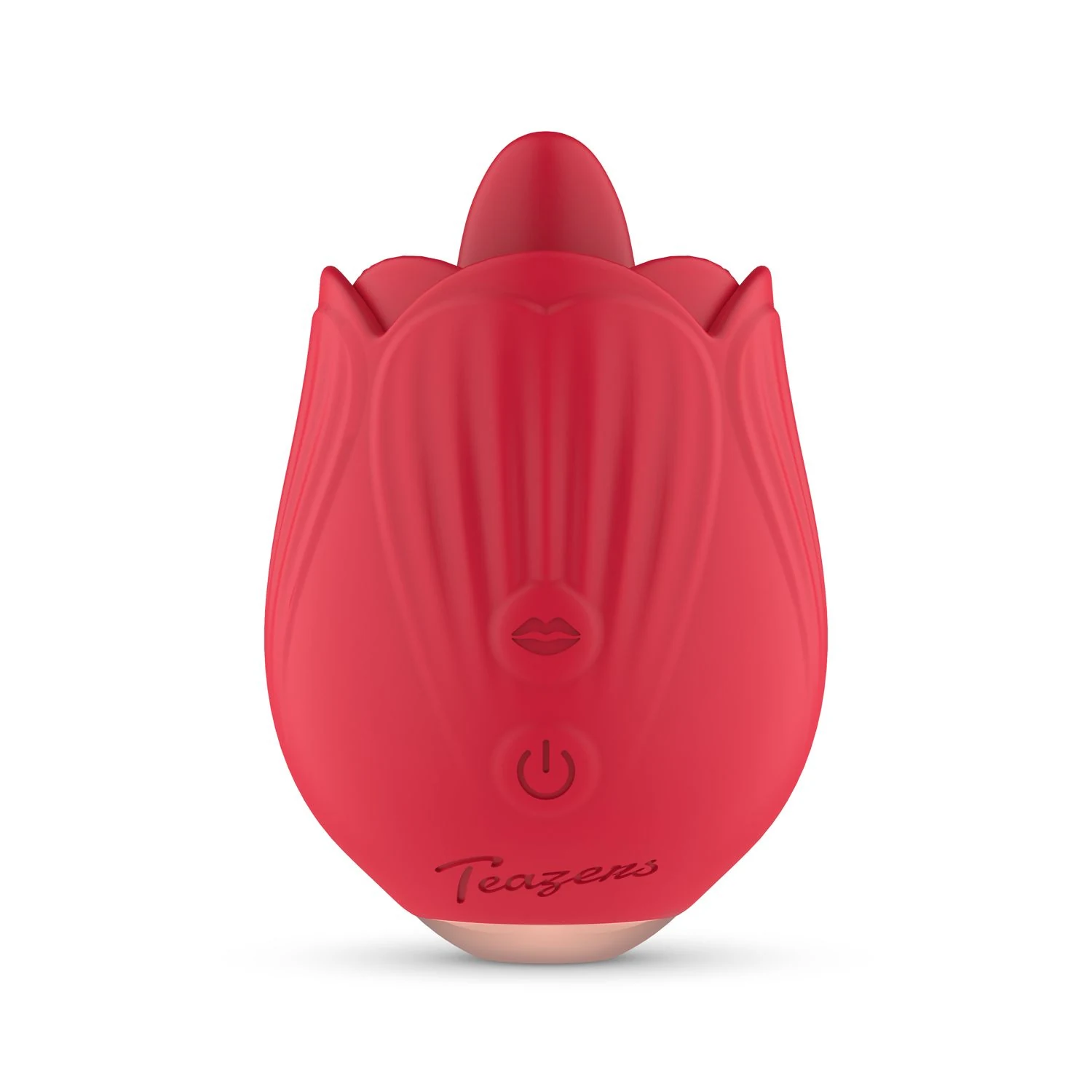 Teazers Roos Vibrator van siliconen, oplaadbaar met USB-kabel