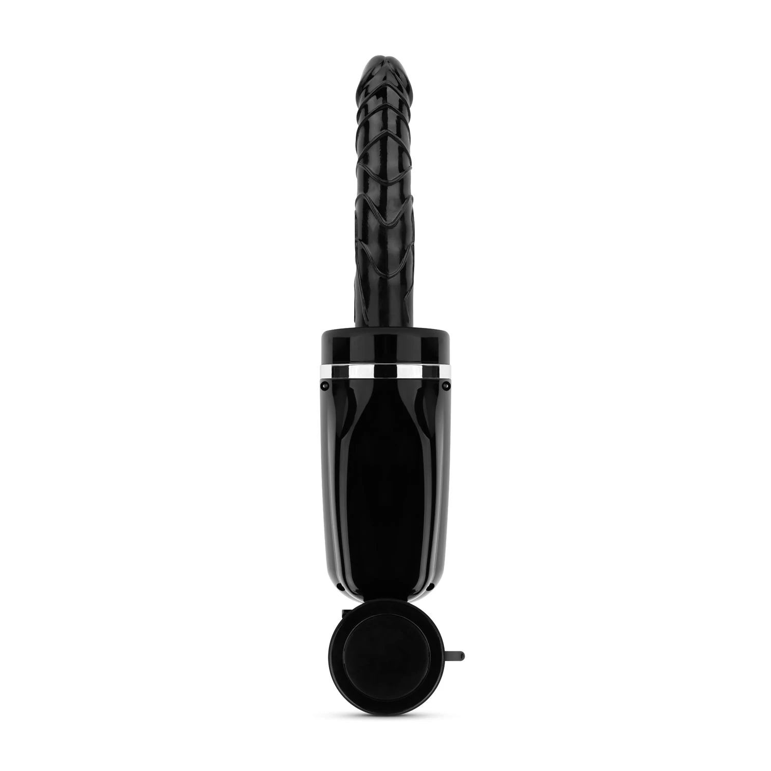 Stotende en vibrerende dildo met sterke zuignap en discolampjes