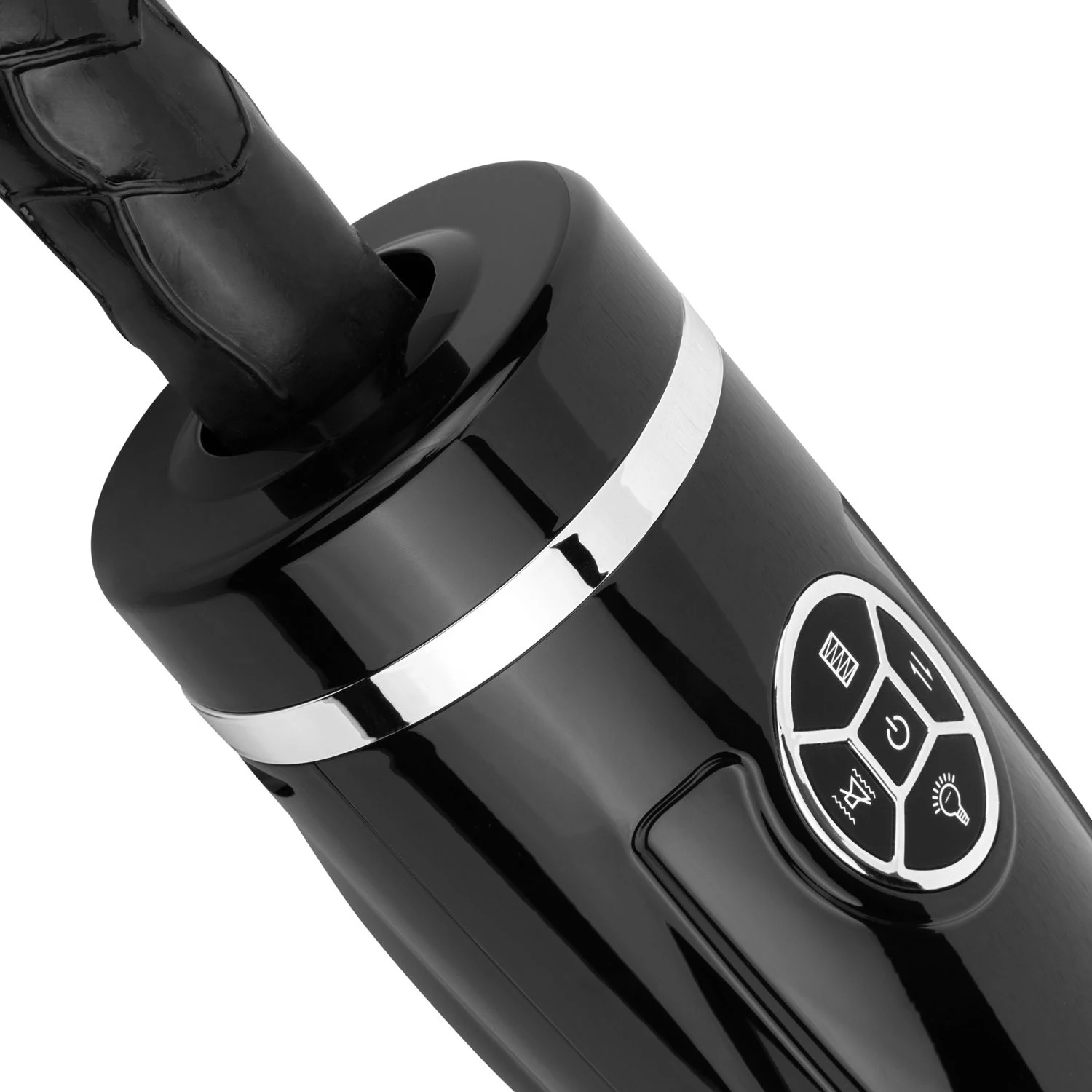 Zwarte unisex dildo van Teazers met lengte van 195 mm