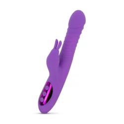 Teazers rabbit vibrator paars met stootfunctie en verwarmingsfunctie