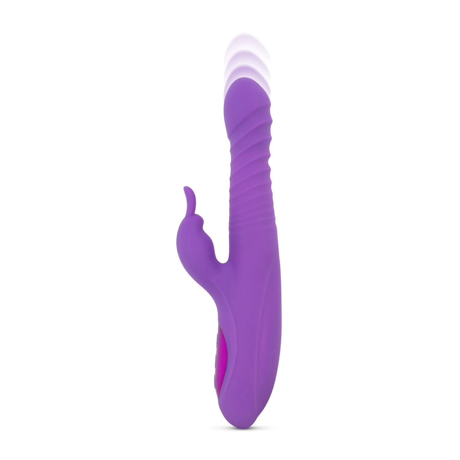 Paarse Teazers rabbit vibrator met flexibele rabbit-arm