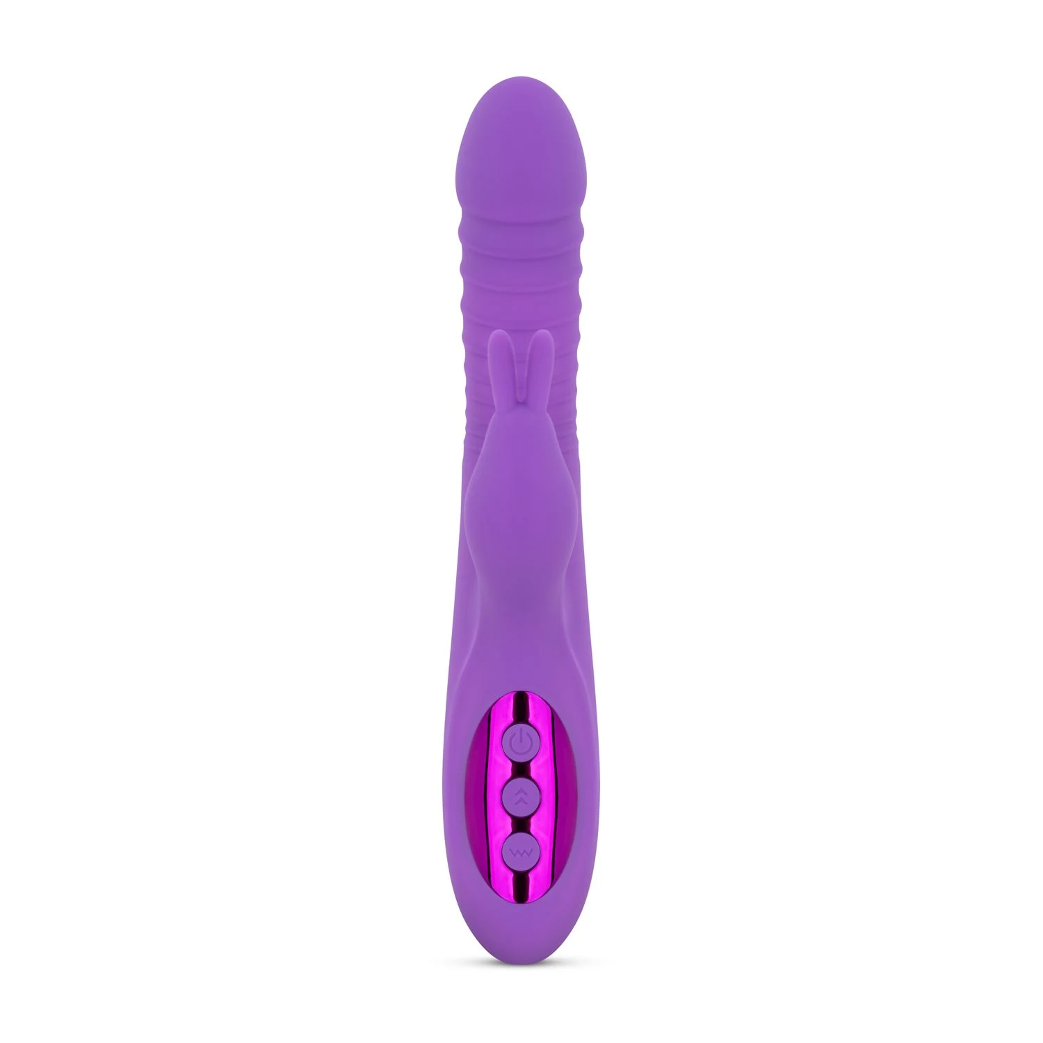 Teazers rabbit vibrator paars met 10 stootstanden