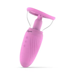Teazers Suction Cup met Clitoris Vibrator in transparant roze