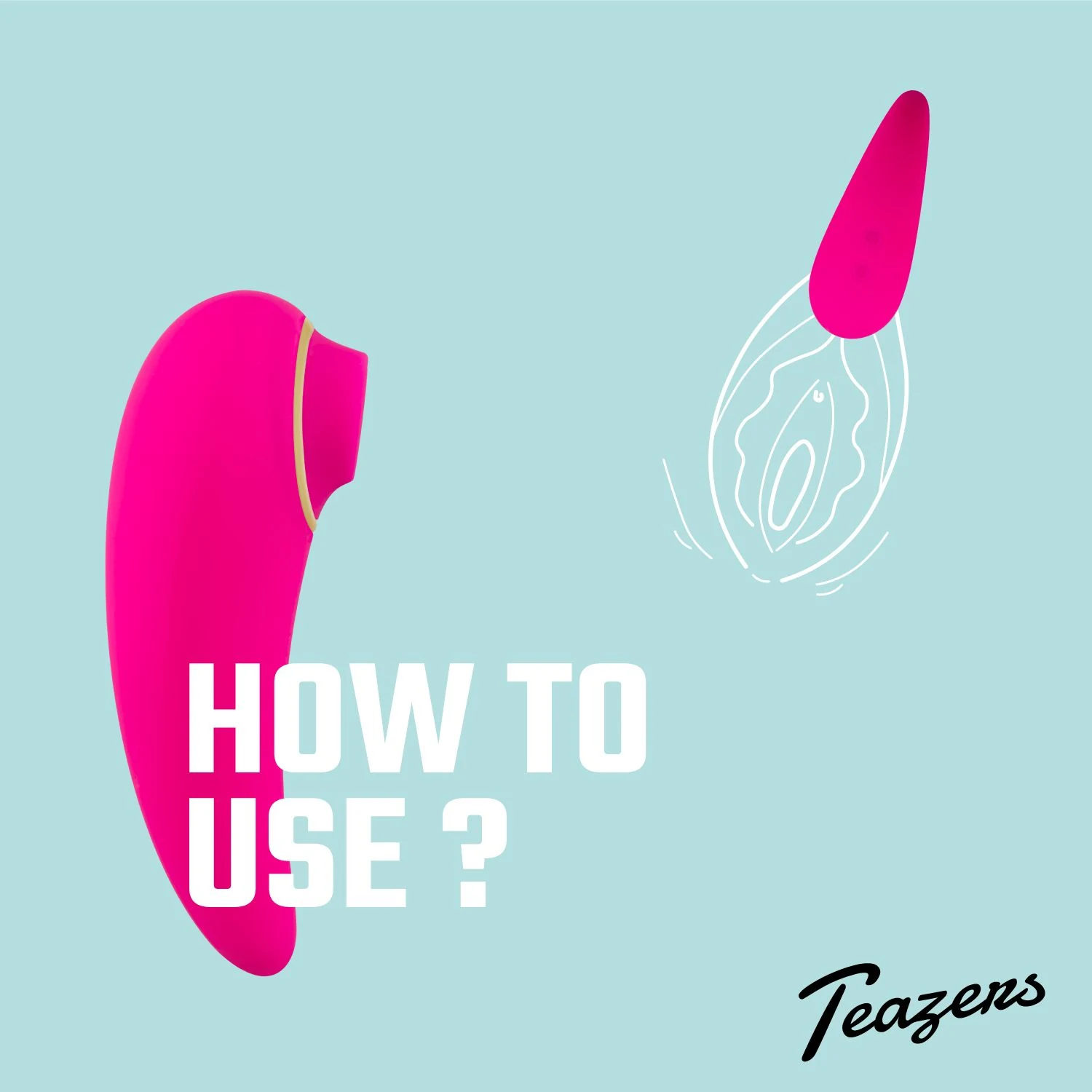 Roze Teazers Tapping Clitoris Stimulator met ergonomisch ontwerp