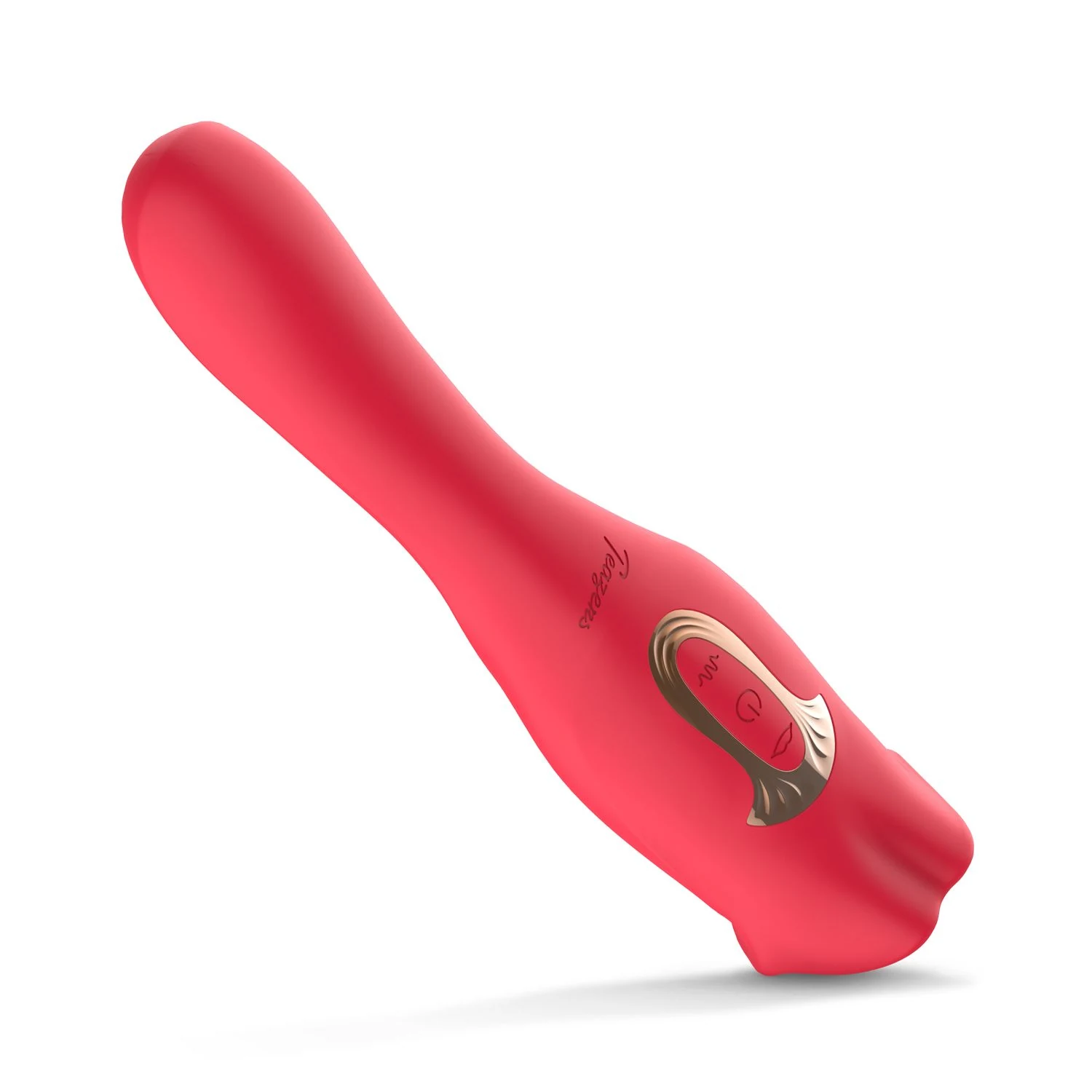 Rode Teazers clitoris stimulator met variabele vibratiestanden