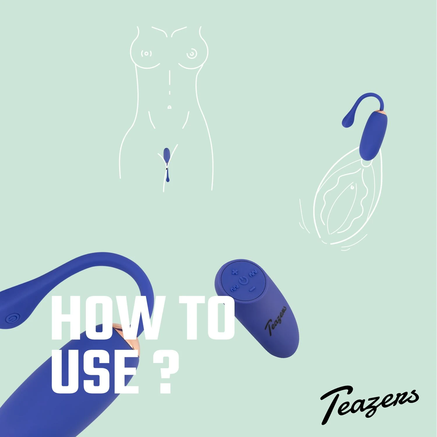 Teazers vibrerend ei voor vagina met variabele vibratiestanden