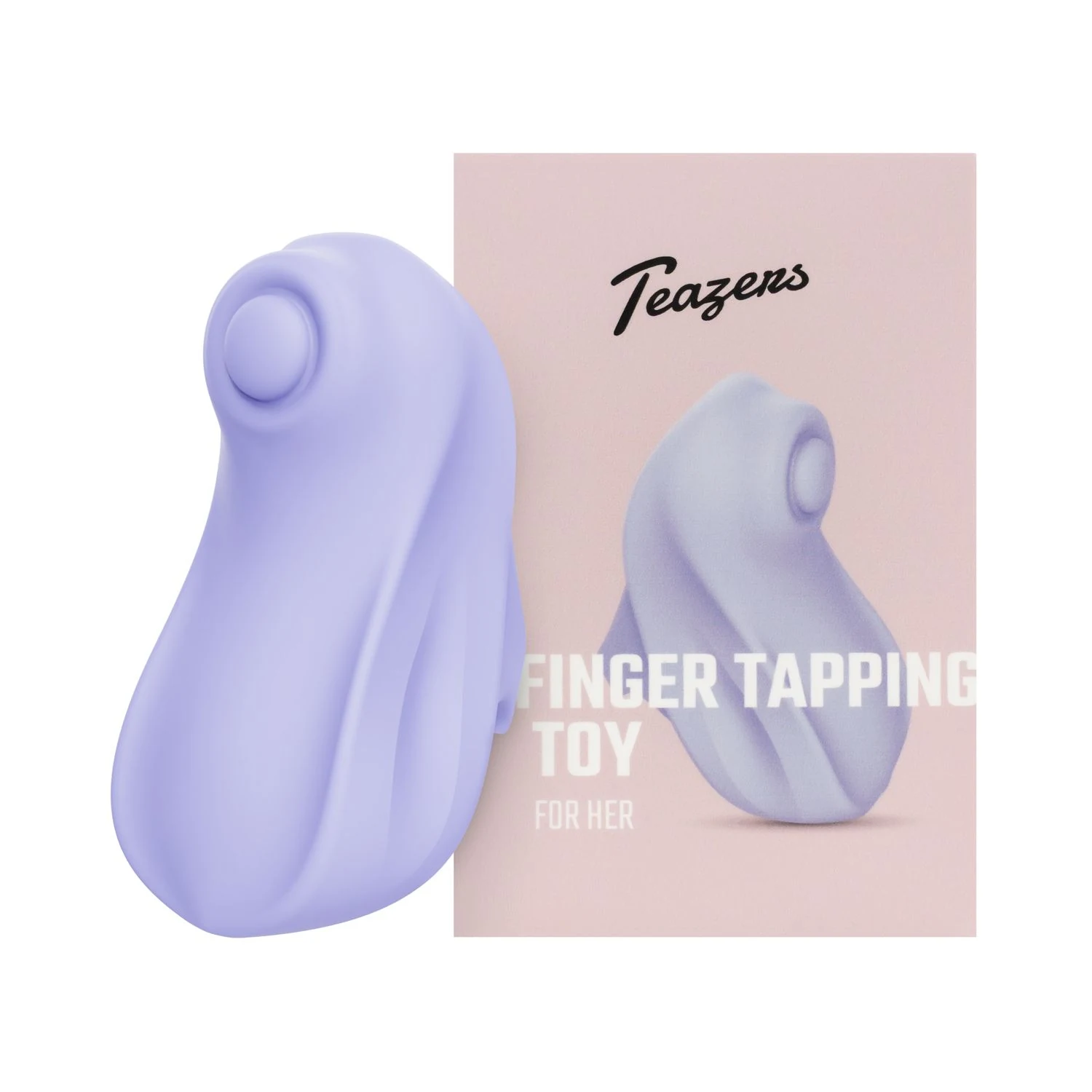 Paarse Teazers vinger vibrator met 10 intense standen