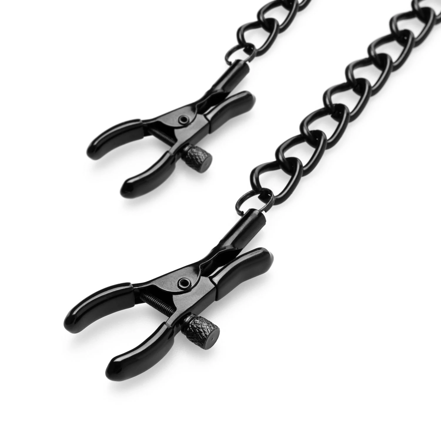Tepelklemmen met ketting voor beginners in BDSM en SM