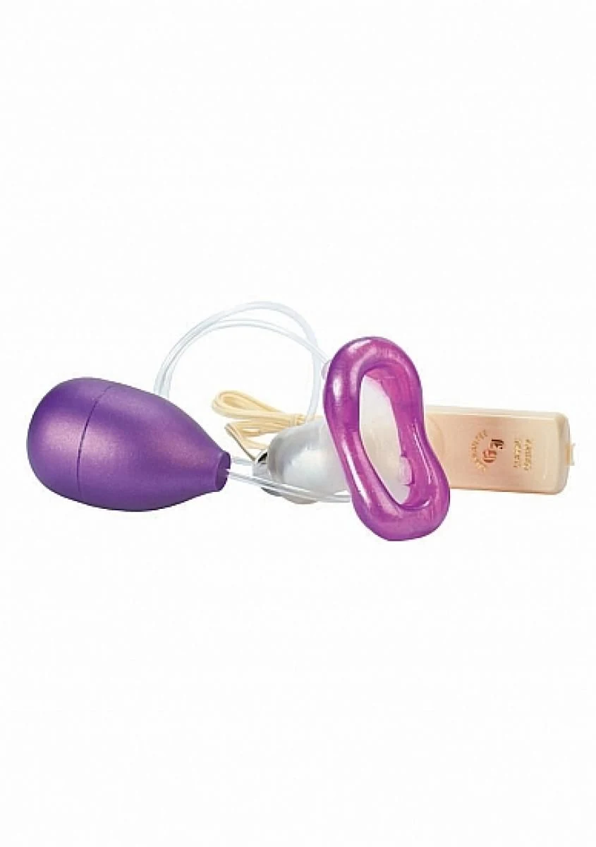 The Pussy Kisser Clitoris Massager van Seven Creations, wit met kabelafstandsbediening