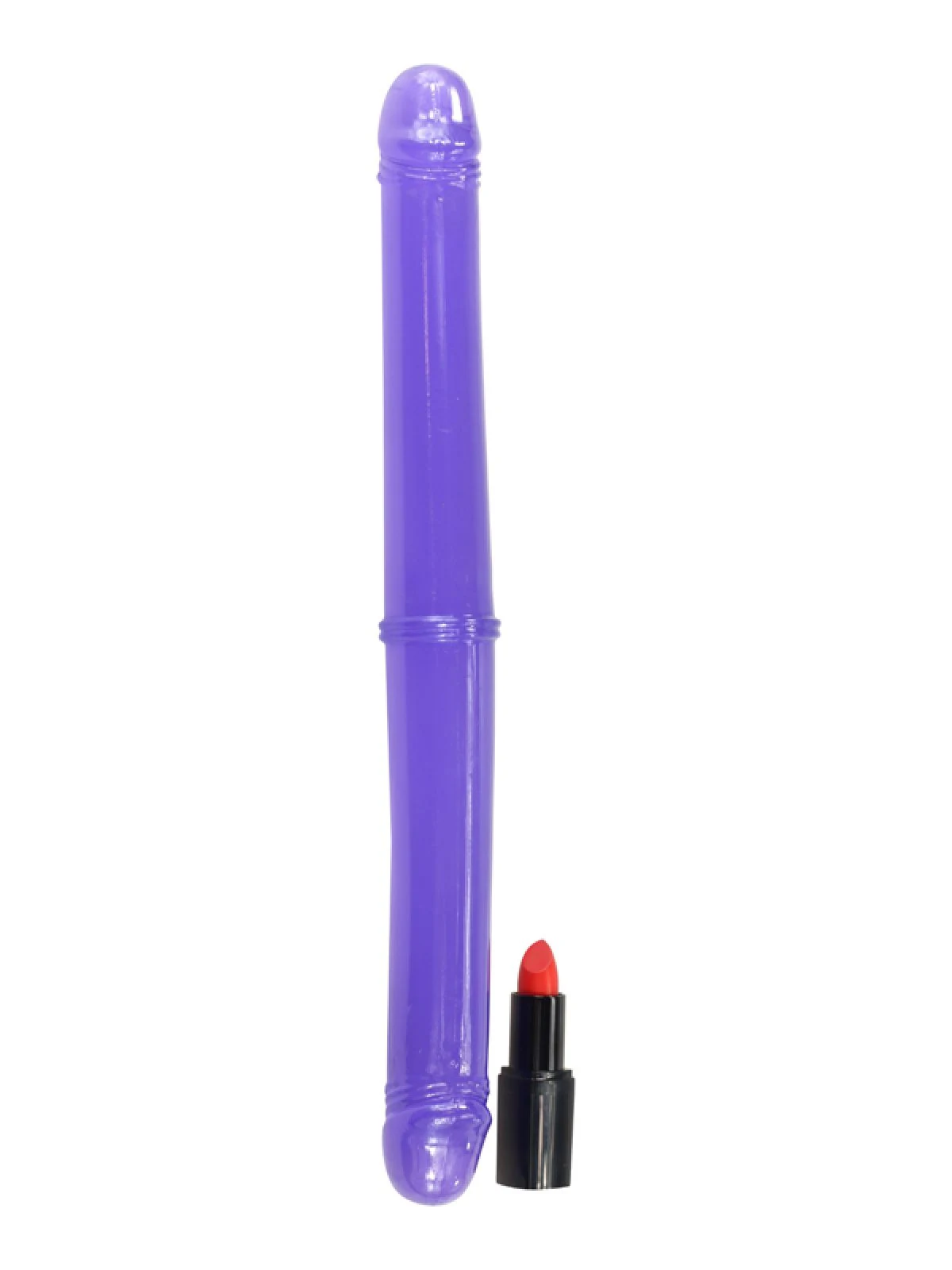 Twinzer Double Dong purple, unisex dubbele dildo met lengte 300 mm