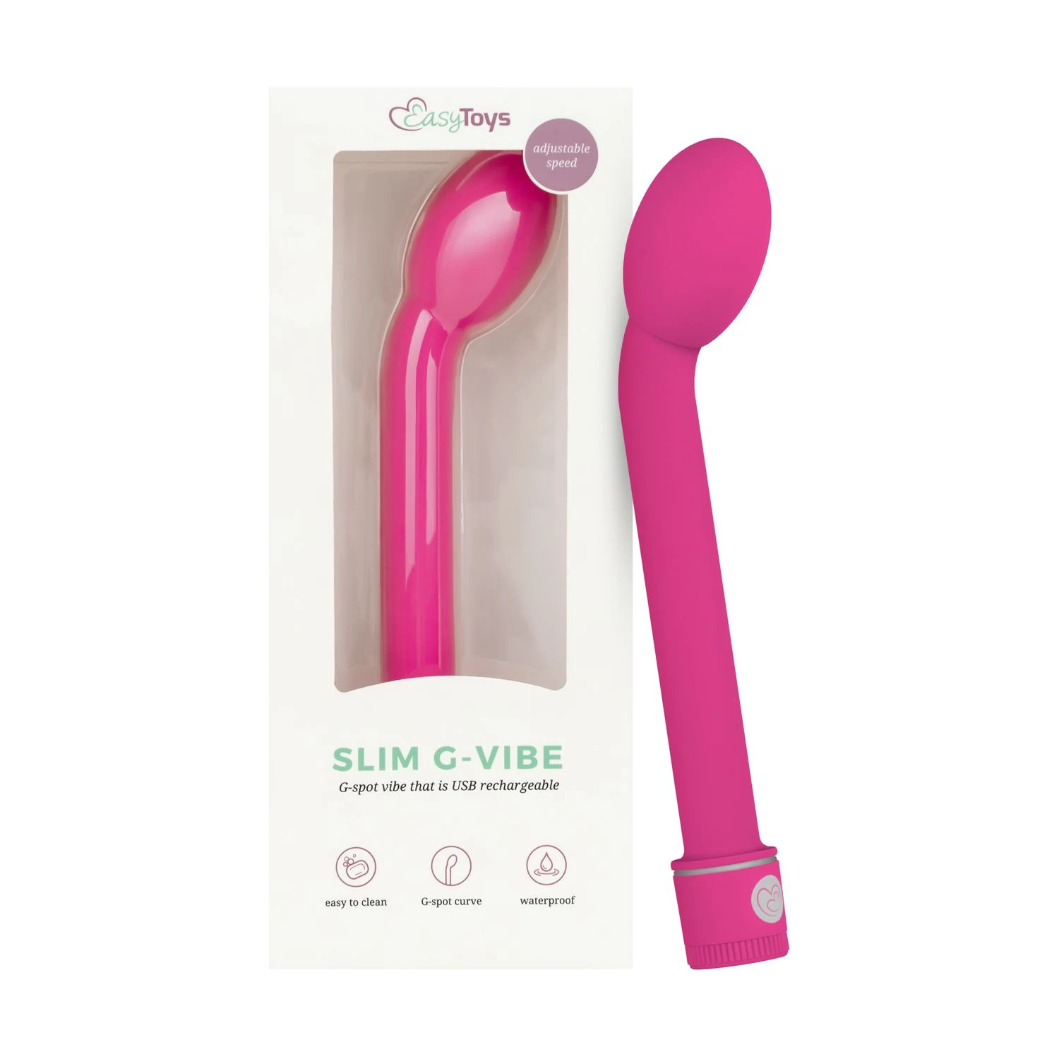 Roze G-spot vibrator met 208 mm lengte en 160 mm invoerdiepte