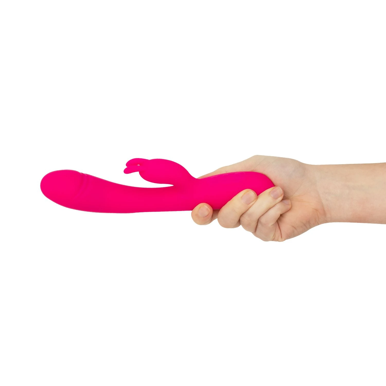 Roze verwarmende rabbit vibrator met 245 mm lengte